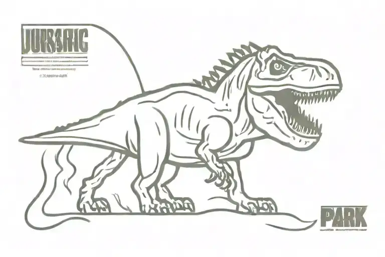 jurassic park vhs tape tattoo design idea