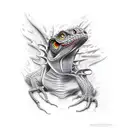 basilisk tattoo design idea