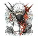 Ken Kaneki tattoo design idea