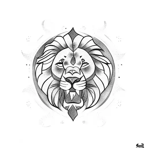 sri lankan lion flag tattoo design idea