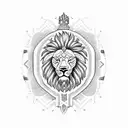 sri lankan lion flag tattoo design idea