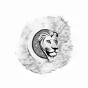 sri lankan lion flag tattoo design idea