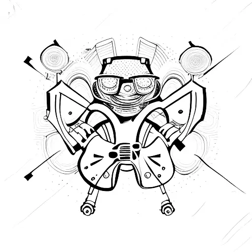 lawnmower tattoo design idea