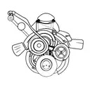 lawnmower tattoo design idea