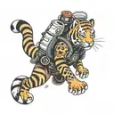 tigger scuba diver tattoo design idea