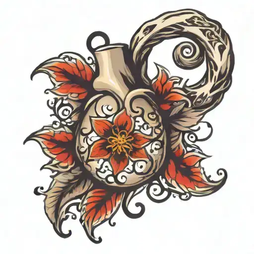 lung cancer tattoo design idea