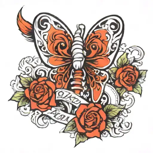 lung cancer mom   tattoo design idea