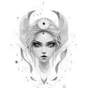 User I want a symbol which could show the meaning of women life freedom she is someone who is growing from grif and can  tattoo design idea