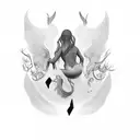 User I want a symbol which could show the meaning of women life freedom she is someone who is growing from grif and can  tattoo design idea