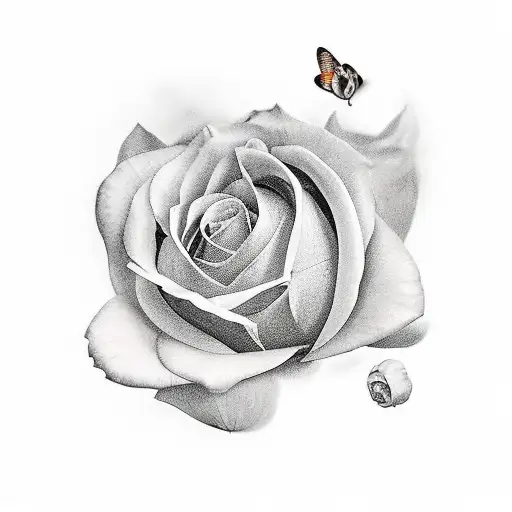 kavertje 3 met 777 in de blaadjes tattoo design idea