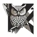 Owl tattoo design idea