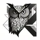 Owl tattoo design idea