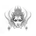 Kali goddess tattoo design idea