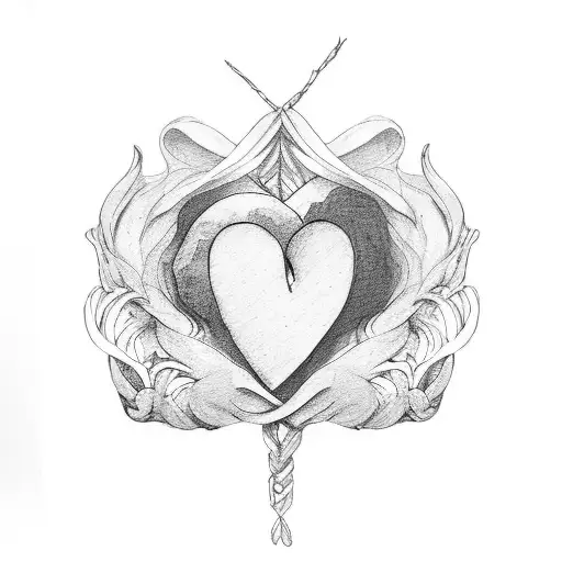 matching b/w Soulmate love  tattoo design idea