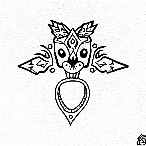 alebrije tattoo design idea