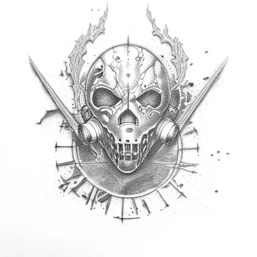 resident evil tattoo design idea