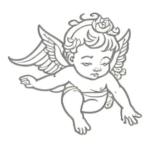 cherub tattoo design idea