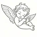 cherub tattoo design idea
