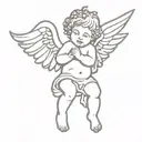 cherub tattoo design idea