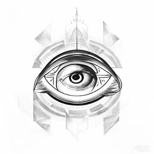 Eye of Horus, The all-seeing eye, triangle tattoo design idea
