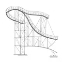 roller coaster going up  tattoo design idea