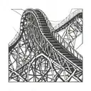 roller coaster going up  tattoo design idea