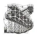 roller coaster going up  tattoo design idea