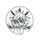juice wrld and naruto inspired tattoo to honor my grandpa tattoo design idea