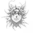 juice wrld and naruto inspired tattoo to honor my grandpa tattoo design idea