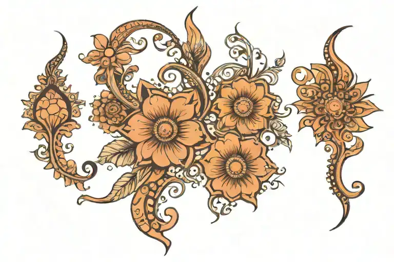 Henna tattoo design idea
