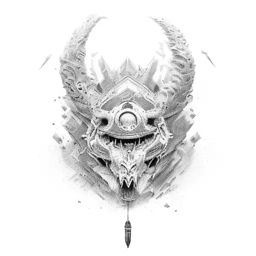 strength, mind, fearlessness tattoo design idea