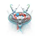 strength, mind, discipline tattoo design idea