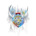 strength, mind, discipline tattoo design idea