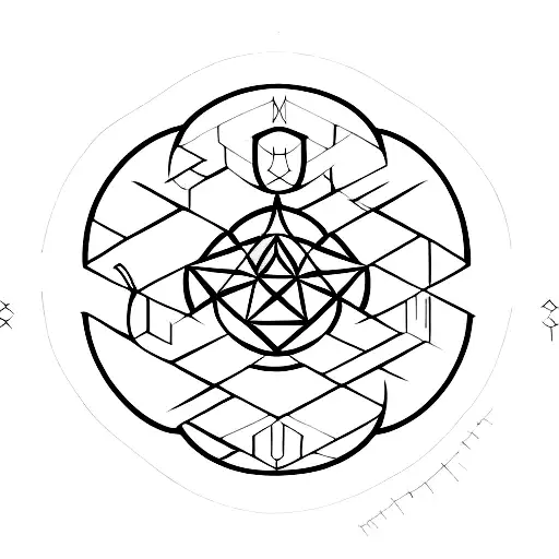 Valknut Symbol tattoo design idea