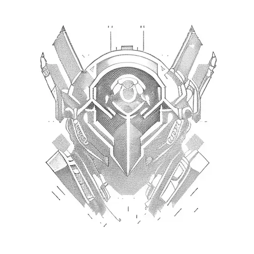 the video game called Overwatch tattoo design idea