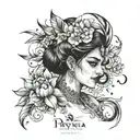 priyanka tattoo design idea
