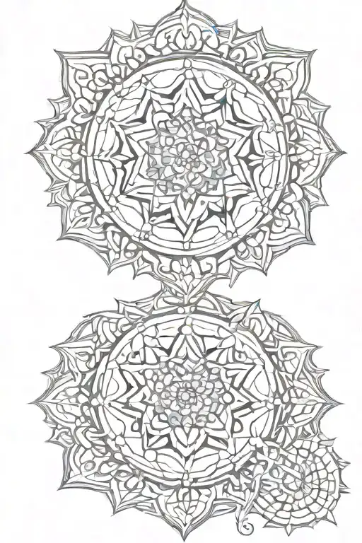 gothic mandala design tattoo design idea
