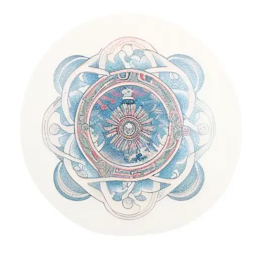 enso circle tattoo design idea