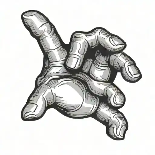 shaka hand sign with Whatever underneath tattoo design idea