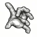 shaka hand sign with Whatever underneath tattoo design idea