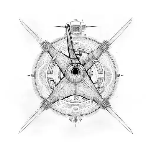 Boeing B-29 Superfortress tattoo design idea