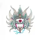 God vishnu  tattoo design idea