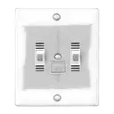 light switch with the name Janine on it from which a cable runs to a light bulb  tattoo design idea