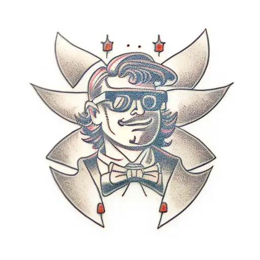 computer nerd tattoo design idea