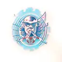 computer nerd tattoo design idea