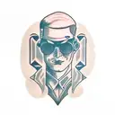 computer nerd tattoo design idea