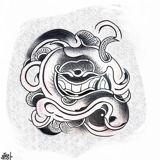 smile tattoo design idea