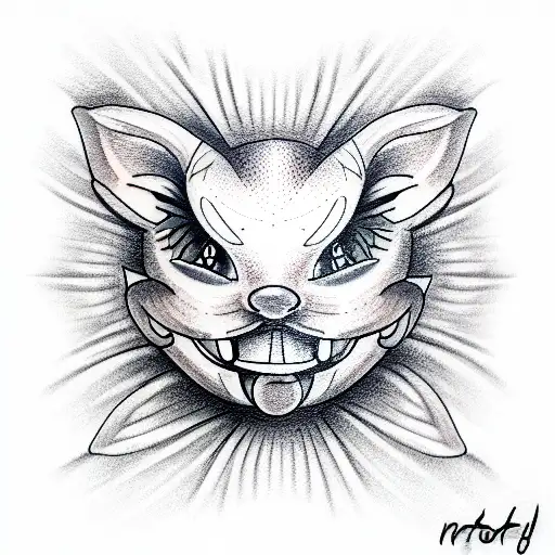 smile tattoo design idea