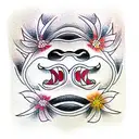 smile tattoo design idea