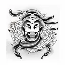 smile tattoo design idea